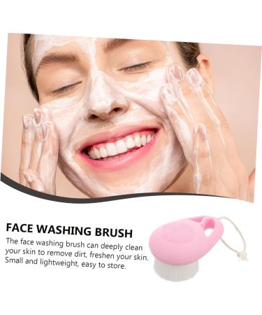 Angoily Facial Exfoliator Soft Fur Scrub Brush Brush Facial Cleansing Artificial Fiber Manual Cleaning Brush Scrub Makeup Brush Scrubber washbasin exfoliating Brush Double Sided face - Buy Online on GoSupps.com