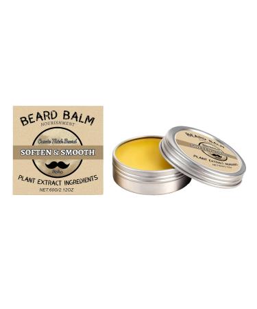 Adoucissant pour Barbe | Soin Moustache 60g Conditionneur Cr me Hydratante pour Barbes - Pour Voyage Quotidien Maison Salon Spa Nuit Apr s-Rasage