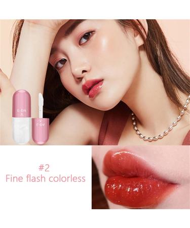 Clear Lip Gloss | Natural Lip Plumper & Moisturizer | Hydrating Lip Oil 5ml - Nourishing Plumping Gloss - Buy Online on GoSupps.com