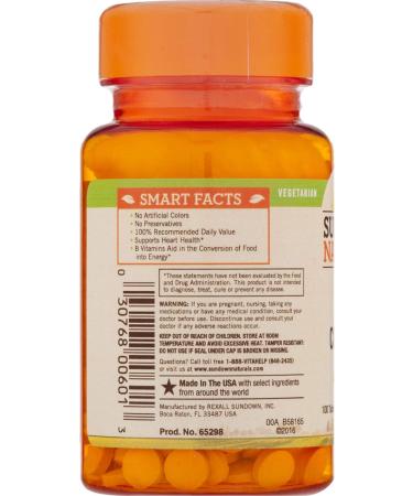 Sundown Naturals B-Complex Energy Support 100 Tablets - 1 Pack - Buy Online on GoSupps.com