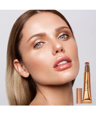 Highlighter Wand - 15ml Multifunctional Bronzer Pen Makeup Creamy Texture Highlighting Shade Makeup with Air Cushion Applicator Coatuiyo - Buy Online on GoSupps.com