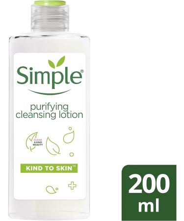 Simple Kind to Skin Cleansing Lotion 200ml - Gentle Face Cleanser - Pack of 1 - Buy Online on GoSupps.com