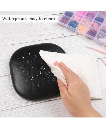 Nail Arm Rest with Microfiber Leather Cushion | Non-Slip Elbow Pad for Nail Techs & Office Use - Black - Buy Online on GoSupps.com