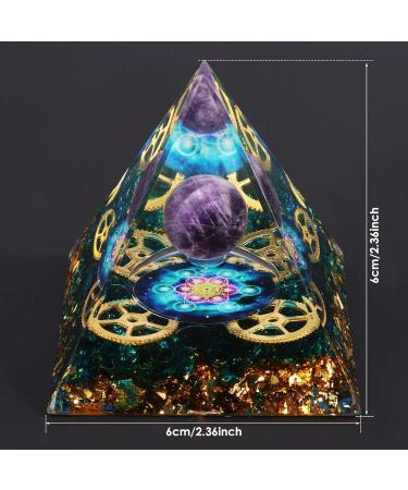 GLMFAN Healing Crystal and Stone 2.4" Orgone Pyramid for Positive Energy Amethyst Crystal Decors Gifts Protection Crystals Energy Generator Blance Chakras Meditation Aids Sleep Attract Wealth Lucky (Black Stone) - Buy Online on GoSupps.com