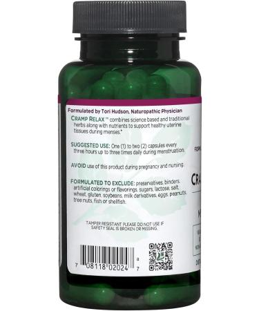 Vitanica Cramp Relax Menstrual Support Vegan 60 Capsules Cramp Relax 60 Count (Pack of 1) - Buy Online on GoSupps.com