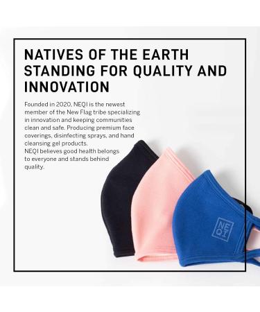 Neqi Mundschutz Masks Black - Pack of 3 Reusable Adult Masks (Size M-L) | International Shipping Available - Buy Online on GoSupps.com