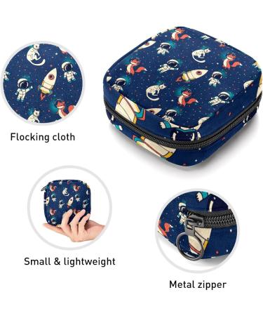 Women s Bonds Storage Bags - Portable Period Kit with Rocket & Astronaut Pattern | Feminine Product Bag for Girls - Buy Online on GoSupps.com