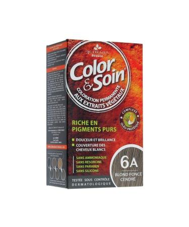 Les 3 Ch nes Color & Soin Permanent Color Care - Ashed Dark Blond: 6A