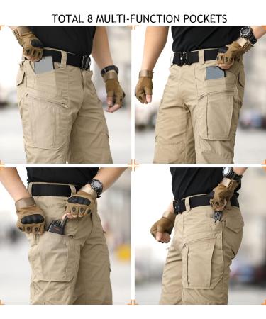 CARWORNIC Men's Tactical Pants - Waterproof Cargo Military Outdoor Pants 30W/30L in Dark Gray | Shop Now for International Shipping - Buy Online on GoSupps.com