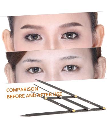 Beavorty 1pc Second Generation Scale Metal Dies Make up Kit Eyebrow Tools Eyebrow Rulers Tracer Printable 1 count (Pack of 1) Black - Buy Online on GoSupps.com