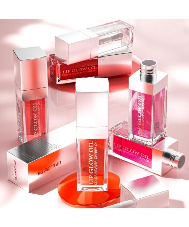 Hydrating Lip Glow Oil - Long Lasting Plumping Gloss - Tinted Balm Care for Dry Lips - Prevents Lines - 09 Raspberry - Buy Online on GoSupps.com