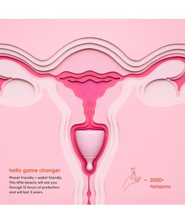 Hello Cup Small/Medium Menstrual Cup - BPA Free  Reusable  Hypoallergenic  Recyclable  Medical Grade TPE - Smooth & Comfortable - Black (S/M 1 ct) - Buy Online on GoSupps.com