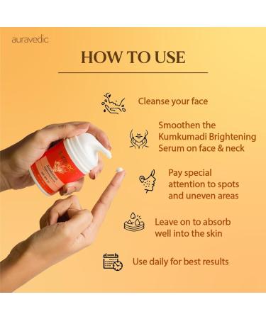 Auravedic Kumkumadi Sunscreen Serum SPF 50 PA++++ | Mineral Face Sunscreen for Sensitive Skin | Lightweight Non-Greasy & Makeup-Friendly | 1.76 Oz (50g) - Buy Online on GoSupps.com