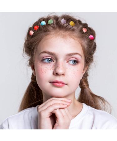 120 Mini Colorful Pearl Hair Clips - Rainbow Hairpins for Kids & Women | Durable Plastic Clamps - Buy Online on GoSupps.com