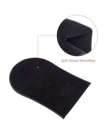 Noverlife Self Tanning Mitts Set - Premium Exfoliating Tan Applicator Kit for Back, Face, Body - 2 Pair Black Washable Gloves for Sunless Lotion, Cream, Spray Tanner - Soft, Durable Palm Mitts Included - 4pcs - Buy Online on GoSupps.com