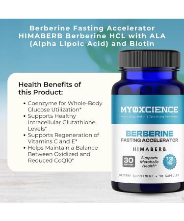 MYOXCIENCE Berberine Fasting Accelerator - Berberine HCL with ALA and Biotin - Buy Online on GoSupps.com