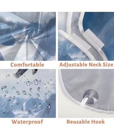 Glacier Beard Bib Apron | Best Beard Hair Catcher for Men | Perfect Father's Day Anniversary & Christmas Gifts with 2 Suction Cups - Buy Online on GoSupps.com