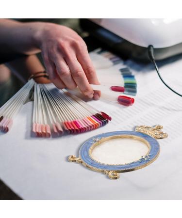 Baluue Nail Art Palette for Color Mixing Golden Crown Shape Easy to Clean Safe Resin Palette for Nail Art Makeup Cosmetics Use - Buy Online on GoSupps.com