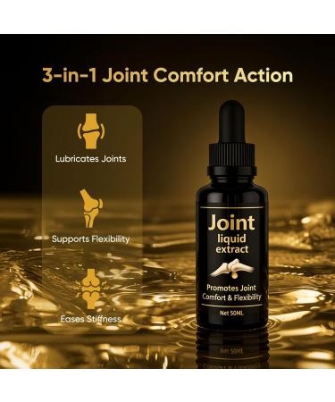 Joint Extract Liquid Herbal Blend with Turmeric White Willow Bark Devil s Claw & Ginger Root Vegan Wild-Harvested Easy-Mix Dropper 50ml - Buy Online on GoSupps.com