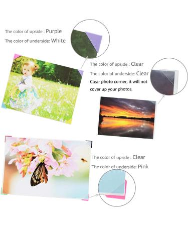 VIPbuy 2244 Count Photo Mounting Corner Stickers - Self Adhesive, Scrapbook Albums DIY Craft, 22 Sheets, 22 Colors Assorted - Buy Online on GoSupps.com