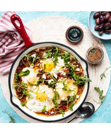 Zest & Zing Shakshuka 40g Spice Blend - Premium, Fresher & Convenient Stackable Jars - Buy Online on GoSupps.com