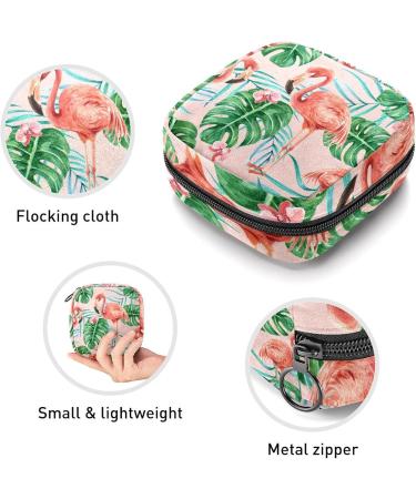 Women's Bonds Storage Pockets Stillpad Halter - Tropical Flamingo Portable Period Kit Bag | Feminine Product Bag for Girls - Buy Online on GoSupps.com