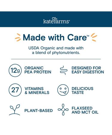 Kate Farms Pediatric Standard 1.2 Formula - Vanilla 1.2 cal/mL - Case of 12 | Nutritional Supplement Drinks for Kids - Buy Online on GoSupps.com