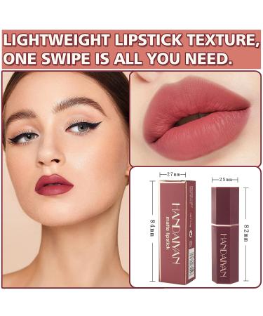 Matte Nude Lipstick - Waterproof Long Lasting Lip Color for Women - Honey Peach 01 - Buy Online on GoSupps.com
