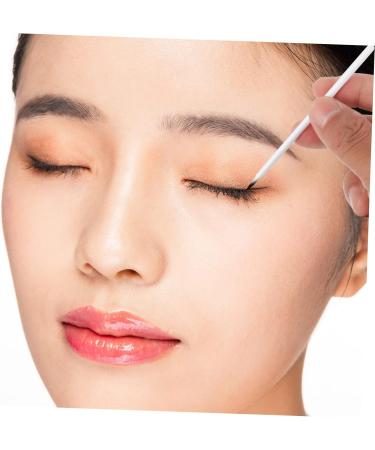 NOLITOY 100pcs Disposable Eyeliner Brush Liquid Eyeliner Lip Gloss Applicator Cosmetic Brush Mini Girl Suite 9x6.5cm White - Buy Online on GoSupps.com