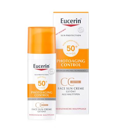 Eucerin Photoaging Control Face Sun CC Cream tinted SPF 50+ medium 50 ml cream