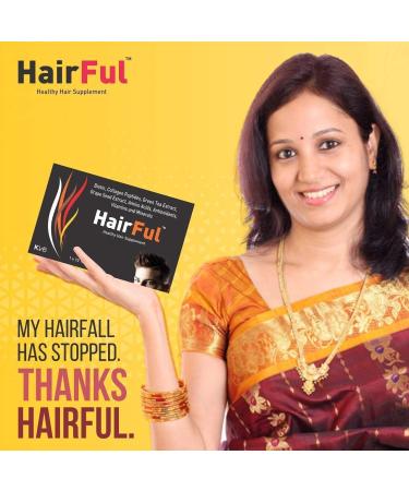 (Pack of 3) Hairful Biotinn Tablets (10 Tablets Each) for Healthy Hair Glowing Skin & Fights Nail Brittleness - by pharmacylife - Buy Online on GoSupps.com