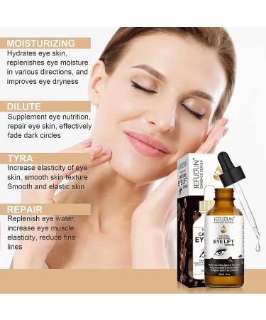 Caffeine Eye Serum for Anti-Aging & Dark Circles | Minimize Wrinkles, Puffiness & Fine Lines | EGCG & Vitamin C | 30ml - Buy Online on GoSupps.com