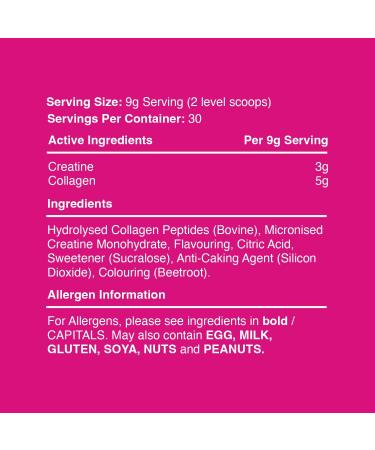 Warrior Creatine Monohydrate + Collagen Powder 270g - Pure Hydrolysed Peptides (Bovine) - Supports Muscle Recovery - Workout Supplement for Women and Men (not Tablet) - 30 Servings (Mixed Berry) Mixed Berry 30 Servings (Pack of 1) - Buy Online on GoSupps.com