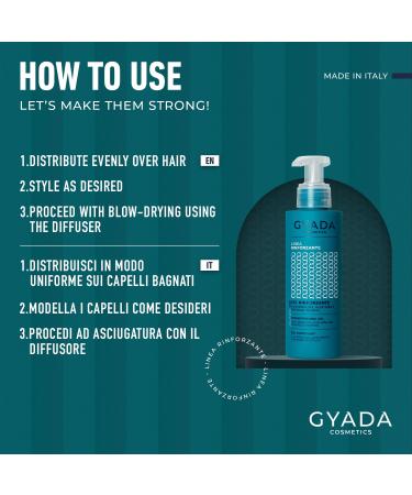 GYADA Strengthening Hair Gel with Spirulina - Define Curly & Straight Hair Prevent Breakage Vegan & Cruelty-Free - 5.07 Fl Oz - International Shipping Available - Buy Online on GoSupps.com