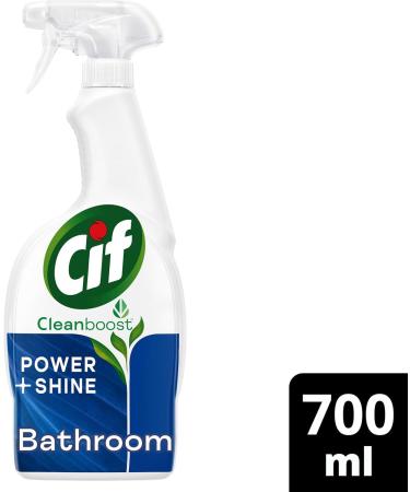 (6 x 700ml) Cif Power and Shine Bathroom Spray | Removes 100% of Limescale and Soap Scum | Water and Dirt Repellent Technology | Value Pack - Buy Online on GoSupps.com