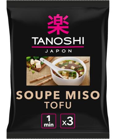 TANOSHI - Soupe Miso Tofu - Soupe Instantan e - 3 Personnes - Sans Glutamate Ajout - 60 9 g - Buy Online on GoSupps.com