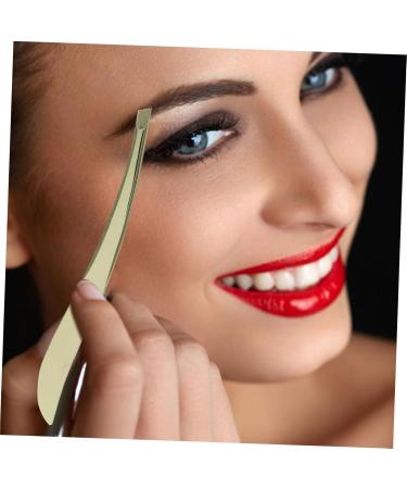 Ipetboom 1 Eyebrow Clip Tweezers Mini Slant Tweezer Brow Tweezers Splinter Tweezers Facial Hair Removal Tweezers Facial Tool Eyebrow Plucker Pointy Tweezers Big Belly Miss Banana Clip 9x1cm Black - Buy Online on GoSupps.com