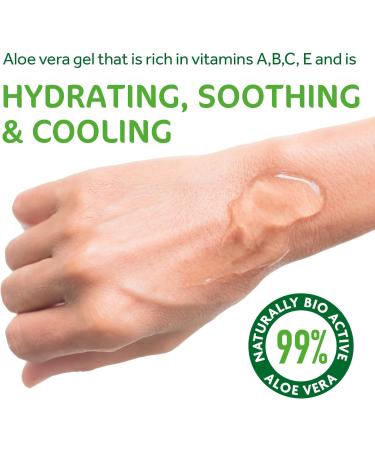 Lakeland Cosmetics Aloe Vera Gel 250ml - 100% Pure Natural Bio Active Aloe Gel | Soothes Cuts, Irritated Skin, Burns & Sunburn | After Sun Lotion for Face & Body - Buy Online on GoSupps.com
