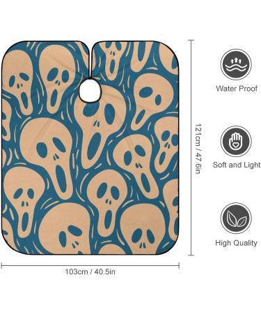 Ghost Boo Background Barber Cape | Professional Hair Cutting Cape for Kids - Cute Apron for Boys & Girls - Buy Online on GoSupps.com