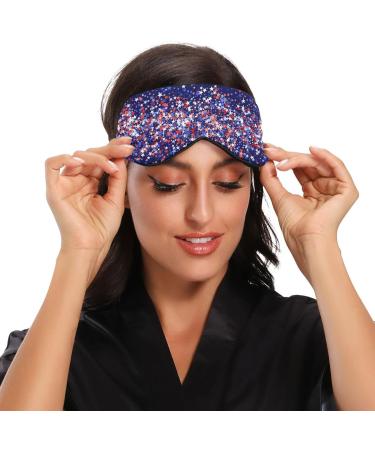 Haskirky Light Blocking Eye Mask - Adjustable for Men and Women - Perfect for Travel, Yoga, Meditation - Deep Sleep Comfort - American Vintage Design - Buy Online on GoSupps.com