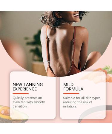 Carrot Tanning Cream - Sunbed Tanning Accelerator Deep Moisturizing Natural Tanned Glow Outdoor Sunbathing Beach Essentials Holiday Essentials for Women - Buy Online on GoSupps.com