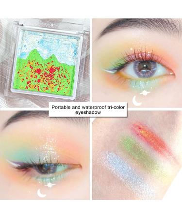 Pearlescent Eye Shadow Waterproof Eyeshadow - Landscape Eyeshadow Eyeshadow Palette Multi-Color Eyeshadow for Eyes Makeup Long-Lasting Xiaguang #02 - Buy Online on GoSupps.com