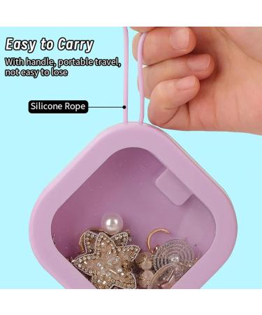 Hair Scrunchie Organiser Hair Scrunchie Storage Jewellery Organiser Storage Hair Bobbles Box for Hair Bobbles Storage Small Storage Box for Hair Ties Organiser purple - Buy Online on GoSupps.com