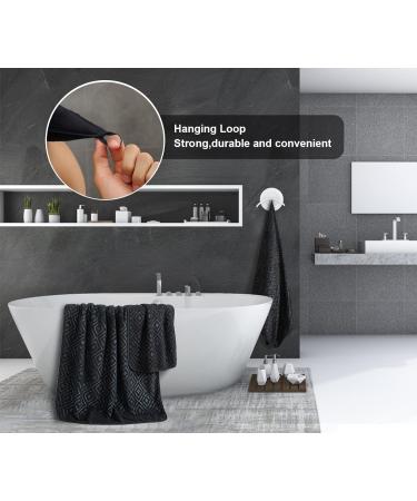 Premium Quality Black Washcloths Set - 4 Pack 13x13 - Soft, Absorbent & Quick Dry Towels for Bathroom, Hotel, Spa, Gym - Microfiber Multipurpose Washcloths - Buy Online on GoSupps.com