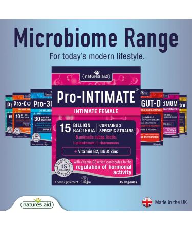 Natures Aid Bio360 Pro-Intimate (15 Billion Bacteria) Women's Health Supplement - 45 Capsules - Buy Online on GoSupps.com