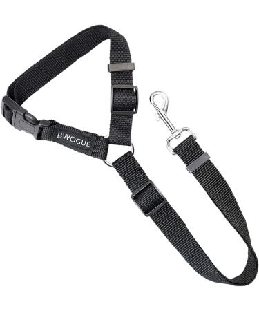 BWOGUE Pet Seat Belt with Adjustable Safety Harness - Black - Buy Online on GoSupps.com