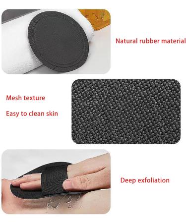 Natural Rubber Exfoliating Pads - Soft Scrubber for Men & Women | Ideal for Bath Spa & Shower - Buy Online on GoSupps.com