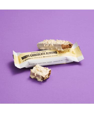 Barebells Protein Bars 12 x 55g | White Chocolate Almond | 20g Protein Low Carb Bars | After Workout Snacks - Buy Online on GoSupps.com