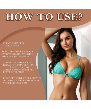 Self Tanner with Natural & Organic Ingredients - Streak-Free Tanning Lotion with Aloe Vera & Coconut for a Natural Glow | Fair to Medium | 5 Oz - Buy Online on GoSupps.com