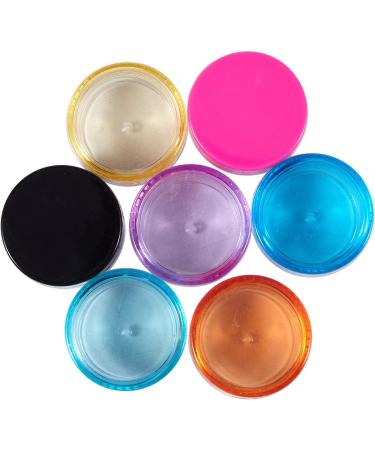 Bsowte 50 Pieces Plastic Empty Cosmetic Jar with Lid for Creams Storage Makeup Sample 5G 10 Colors - Buy Online on GoSupps.com